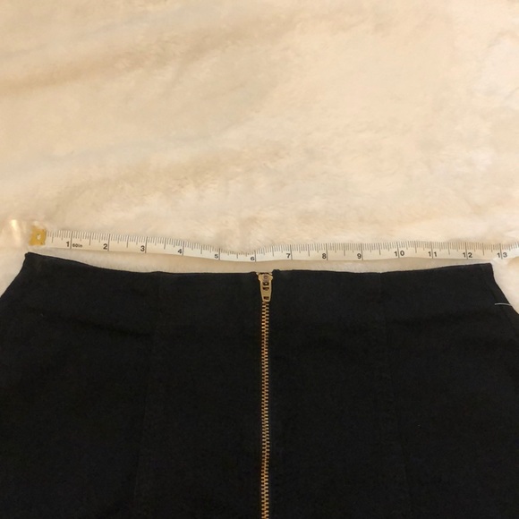 Black denim zipper skirt - Picture 8 of 9